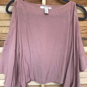 Forever21 Mauve open shoulder shirt